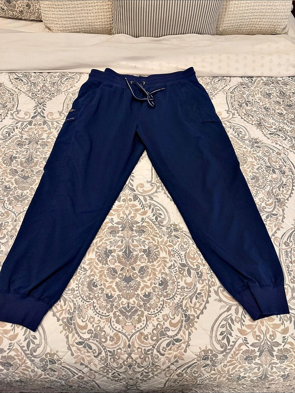 Three pairs of Healing Hands Purple Label Toby Jogger Scrub Pant Navy Blue XLP